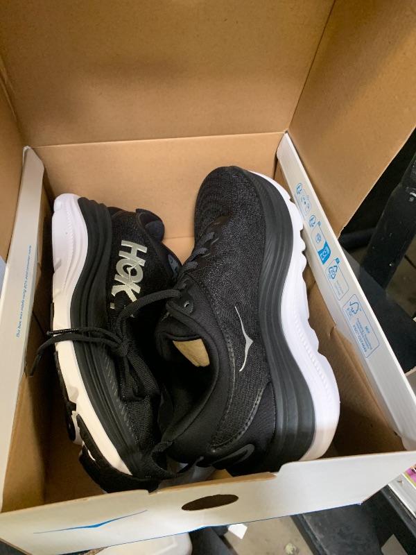 Photo 1 of Hoka Women's Gaviota 5 Sneaker, Black/White, 7