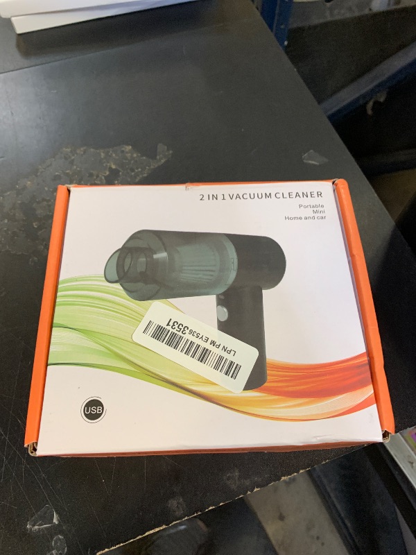 Photo 1 of Mini Vacuum Cleaner for,2 in 1 Keyboard Vacuum Cleaner Wireless Handheld,Car Vacuum with Brushless Motor High Power 120W Rechargeable Easy to Clean Car Interior?Charging Cable not Included (Black)