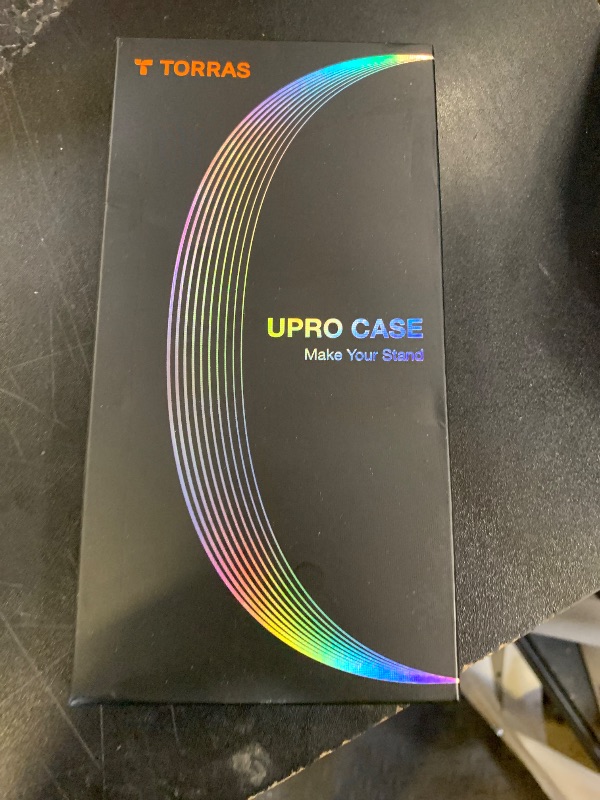Photo 1 of TORRAS Magnetic UPRO™ Ostand for iPhone 13 Pro Max Case [Compatible with MagSafe] Adjustable Stand [Never Yellow] [MIL-Grade Protection] Hard Clear Case for iPhone 13 Pro Max, 6.7'', Blue Clear