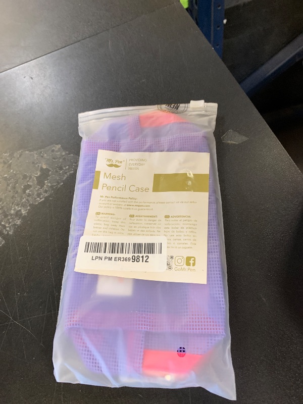 Photo 1 of Mr. Pen- Mesh Pencil Case, Purple, Mesh Zipper Pouch Bags with Zipper Pouches for Organization, Small Pencil Pouch Small Cosmetic Bag, Purse Pouch, Cute Makeup Bag