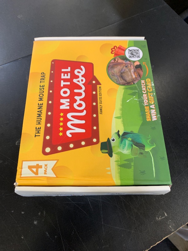 Photo 1 of Motel Mouse Humane No Kill Live Catch and Release Mouse Traps, Reusable with Cleaning Brush - 4 Pack