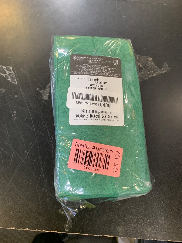 Photo 1 of Creative Converting Touch of Color 2-Ply 50 Count Paper Dinner Napkins, Hunter Green - 673124B