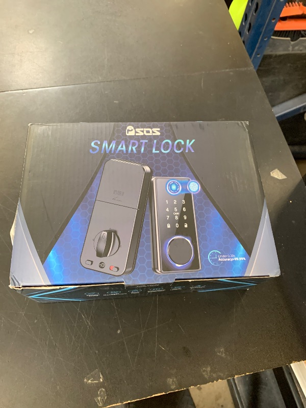 Photo 1 of Keyless Entry Deadbolt, App Control, Electronic Digital Touchscreen Keypad for Home, Office, and On-The-Go Security Black