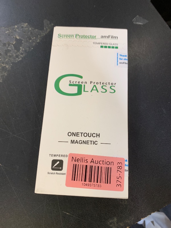 Photo 1 of amFilm Magnetic Auto-alignment OneTouch Tempered Glass Screen Protector + Camera Lens Protector for Samsung Galaxy S23 FE 6.4, Full Coverage Fingerprint ID Compatible Easy Installation(Reusable)