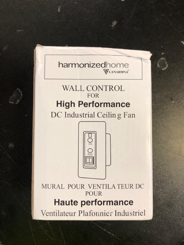 Photo 1 of Canarm RREM-DCQ014-W Wall Control for CP48D, CP56D, CP60D, CP48DW, CP56DW, and CP60DW – Adjustable Speed Fan Controller | White Finish | Compatible with Industrial Ceiling Fans | Easy Installation