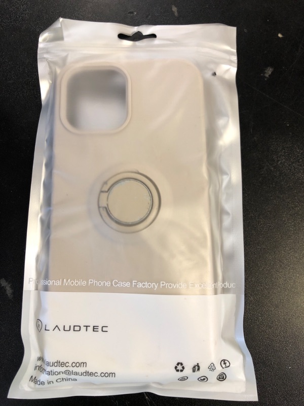 Photo 1 of LAUDTEC iPhone 12 Pro Max Case with Kickstand, Vertical/Horizontal Stand Hand Strap Kickstand Liquid Silicone Full-Body Shockproof Protective Case for iPhone 12 Pro Max 6.7'' Pink