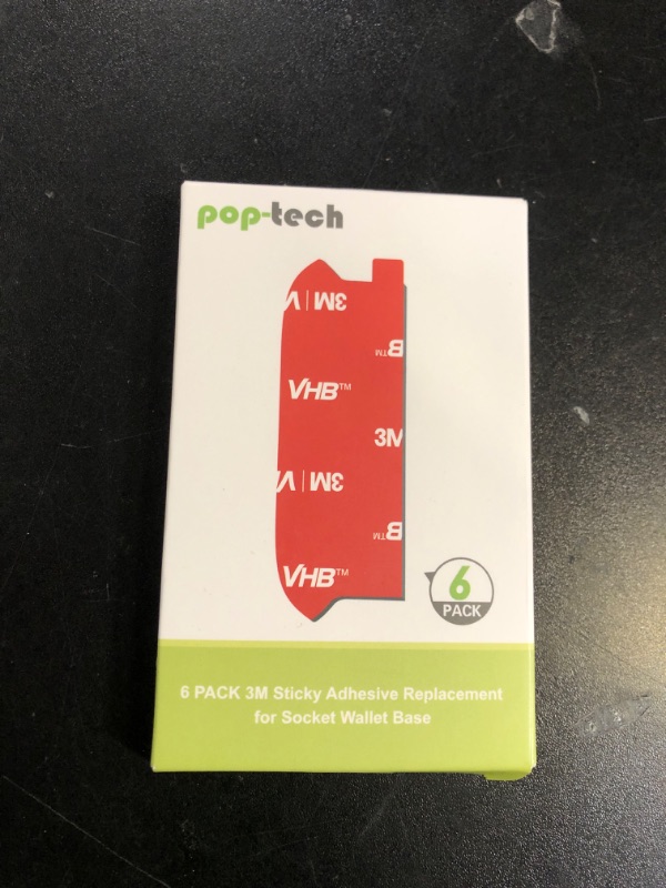 Photo 1 of pop-tech 3M Sticky Pads Replacement for Socket Wallet Base,6pcs 3M VHB Double Sided Mounting Tape for PopWallet Grip, Adhesive Sticker for Socket Card Holder iPhone, Phone Wallet & Wallet Socket
