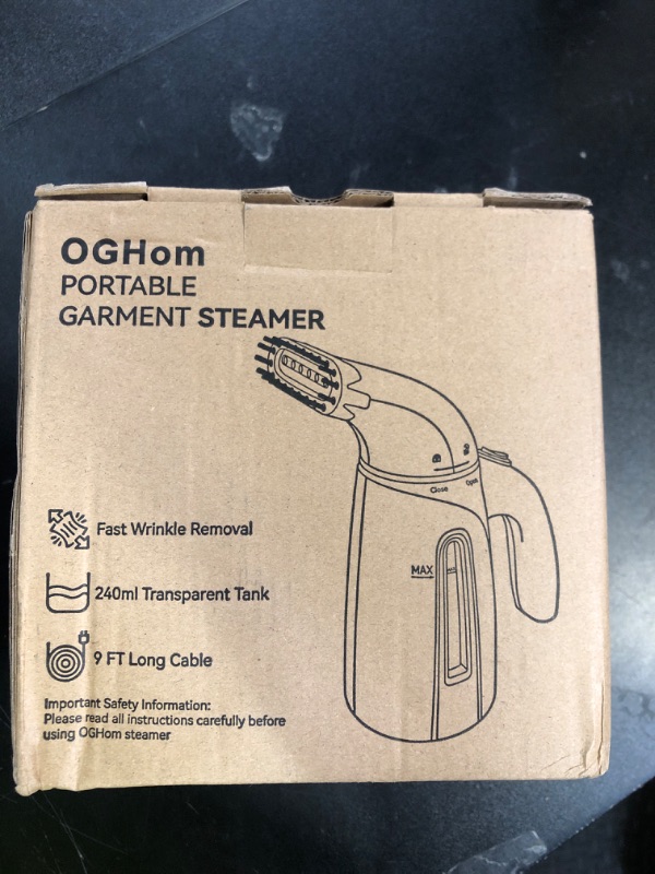 Photo 1 of OGHom Steamer for Clothes, Handheld Clothing Steamer for Garment, 240ml Big Capacity 700W Portable Travel Steam Iron (Only for 120V)