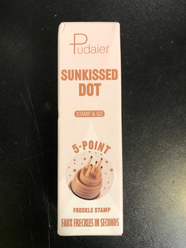 Photo 1 of Pudaier Freckle Stamp - Waterproof Faux Freckles Stamp Pen, Natural-Looking Lifelike Freckle Makeup, 5-Point Quick Dry Long-Lasting Fake Freckles Marker