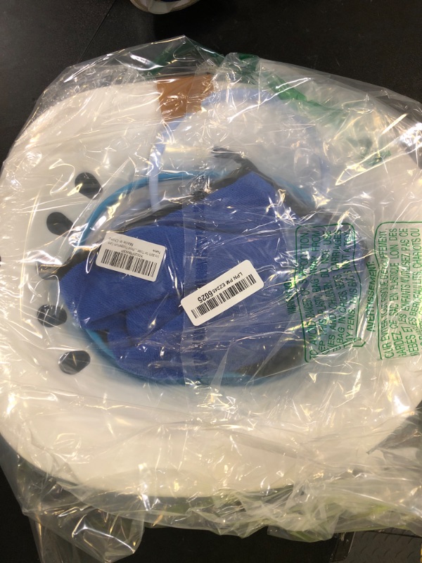 Photo 1 of Sitz Bath for Toilet Hemorrhoids Postpartum Care, Perineal Soaking Bath Over The Toilet Seat, Collapsible Sitz Basin with Flusher for Vaginal Anal Inflammation Treatment, Yoni Steam Seat, White/Blue
