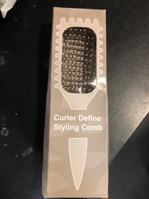 Photo 1 of Curl Defining Brush,2024 Curly Hair Brush,Vented Hair Brush for Detangling, Shaping and Defining Curls For Women and Men Less Pulling (Beige)