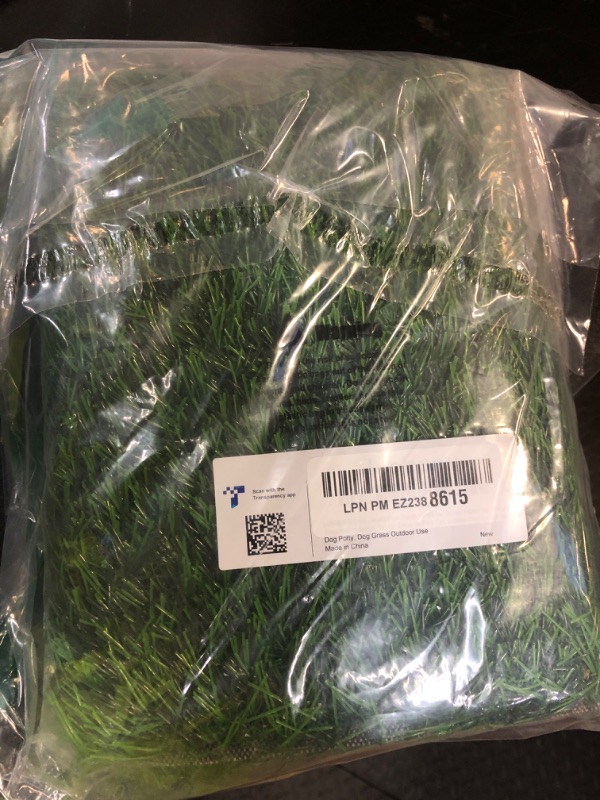 Photo 1 of LOOBANI Dog Grass Pee Pads, Artificial Dog Grass Pads for Potty Tray, Fake Grass for Dogs to Pee On, Outdoor Indoor Pee Grass for Dog Potty(14*18 inch)