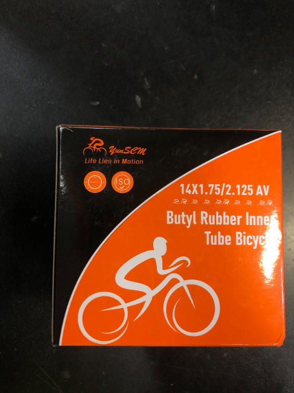 Photo 1 of 2 Pcs 14" Bike Tubes 14x1.75/1.95/2.125 AV32 Schrader Valve 47/57-254 Bicycle Inner Tubes Compatible with 14 x 1.75 14 x 1.9 14 x 1.95 14 x 2.0 14 x 2.10 14 x 2.125 Bike Tire Tubes