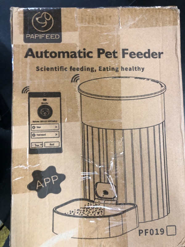 Photo 1 of PAPIFEED Automatic Cat Feeder 3L, 2.4G WiFi Auto Pet Food Dispenser with App Control & Alexa 1-10 Meals Per Day, Timed Pet Dry Food Dispenser with Dual Power Supply for Cats and Small Dogs, Pink