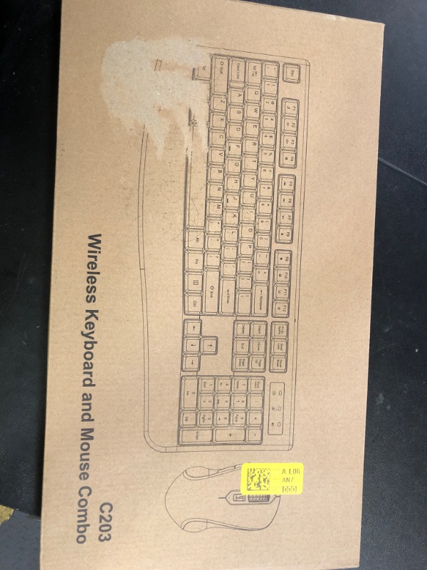 Photo 1 of Wireless Keyboard and Mouse Combo, EDJO 2.4G Full-Sized Ergonomic Computer Keyboard with Wrist Rest and 3 Level DPI Adjustable Wireless Mouse for Windows, Mac OS Desktop/Laptop/PC
