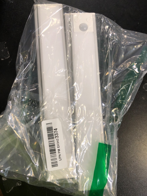 Photo 1 of VerRon 5 Pack Under Cabinet Lighting Wireless, Battery Operated Motion Sensor Light Indoor with 3 Color Temps 68 LED, Upgraded 2200mAh Rechargeable Under Cabinet Lights Closet Lights for Kitchen, 10in