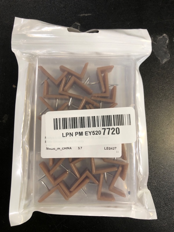 Photo 1 of Maitys L-Shape Tack-in Drawer Glide Brown Furniture Slider Tack Glide for Repairing Dressers, Making The Drawer Slide Smoothly and Evenly