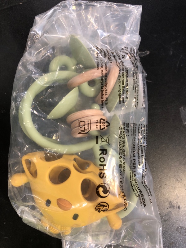 Photo 1 of Baby High Chair Toys Teething Chew - Baby Table Toys, High Chair Suction Toy Teething Toys Silicone Teethers, Food Grade Silicon for 6 12 18 Months (Green Yellow)