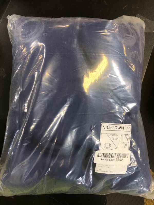 Photo 1 of NICETOWN 100% Blackout Curtain Panels, Thermal Insulated Black Liner Curtains for Nursery Room, Noise Reducing and Cold Blocking Drapes for Windows (Royal Blue, Set of 2, 52-inch Wide by 63-inch Long)