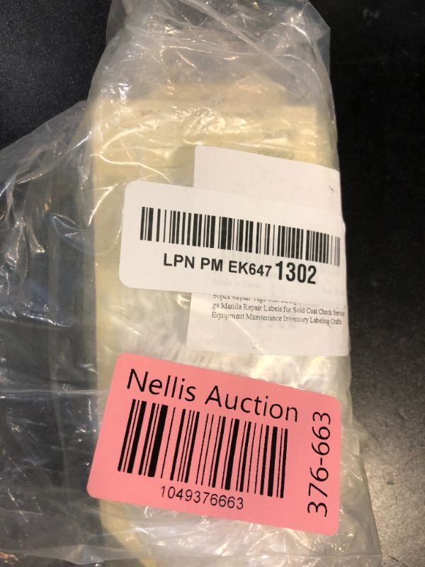 Photo 1 of 60pcs Repair Tags with Strings, 4.7x2.4 Inch Paper Tags Manila Repair Labels for Sold Coat Check Service Equipment Maintenance Inventory Labeling Crafts