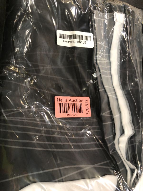 Photo 1 of Estelar Textiler Full Room Darkening Blackout Curtains 72 Inch Length 2 Panels Set, Ombre Greyish White and Black Thermal Insulated Full Light Blocking Grommet Blackout Drapes for Bedroom, 52Wx72L
