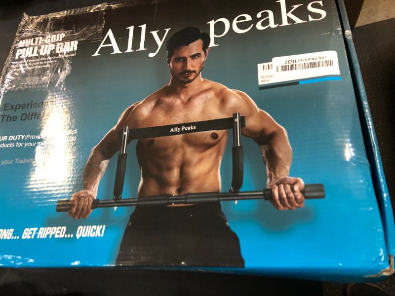 Photo 1 of Ally Peaks Pull Up Bar for Doorway | Thickened Steel Max Limit 440 lbs Upper Body Workout| Multi-Grip Strength| Indoor Chin-Up Bar Fitness Trainer for Home Gym Portable