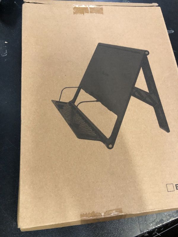 Photo 1 of Readaeer Portable Book Stand Free Angle Adjustable Book Holder for Thick Textbook Collapsible Lightweight Book Rest (Black)