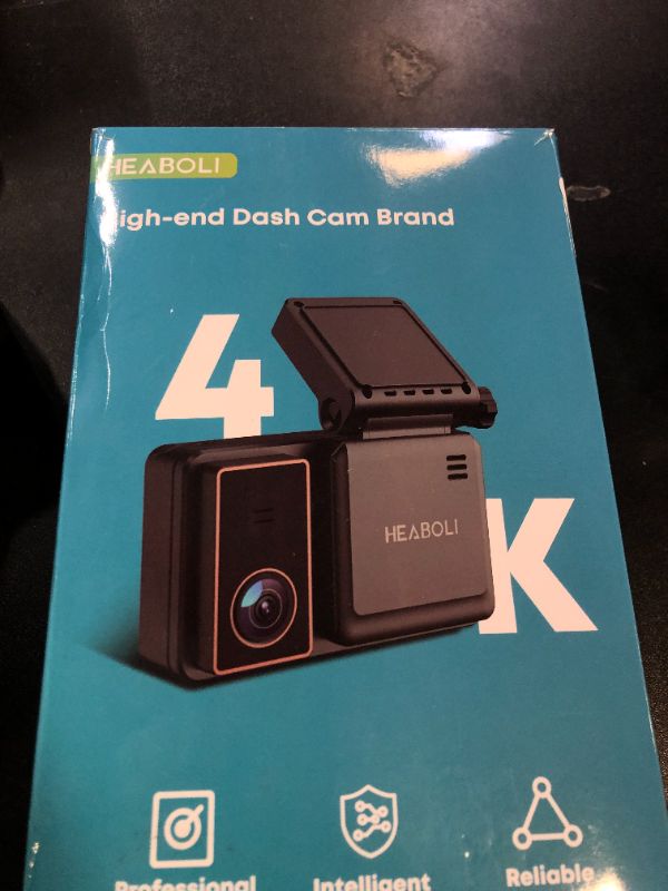 Photo 1 of Heaboli 4K Dual Dash Cam Front and Rear, Wi-Fi GPS, 3 Inches IPS Touch Screen, Car Camera Driving Recorder with Night Vision, Parking Mode
