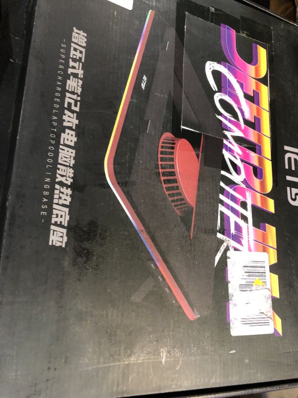 Photo 1 of IETS GT500 Powerful Turbo-Fan (5000 RPM) RGB Laptop Cooling Pad with Infinitely Variable Speed,Seal Foam for Rapid Cooling Gaming Laptop,Dust Filter for Protect Laptop,13-17.3inch Laptop Cooler