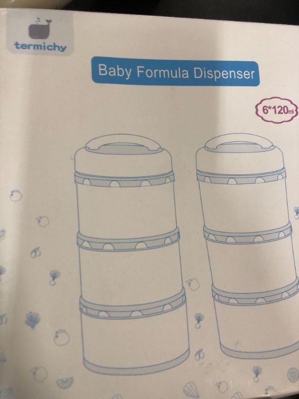 Photo 1 of Termichy Stackable Formula Dispenser Portable Milk Powder Container, 2 Pack, Mint