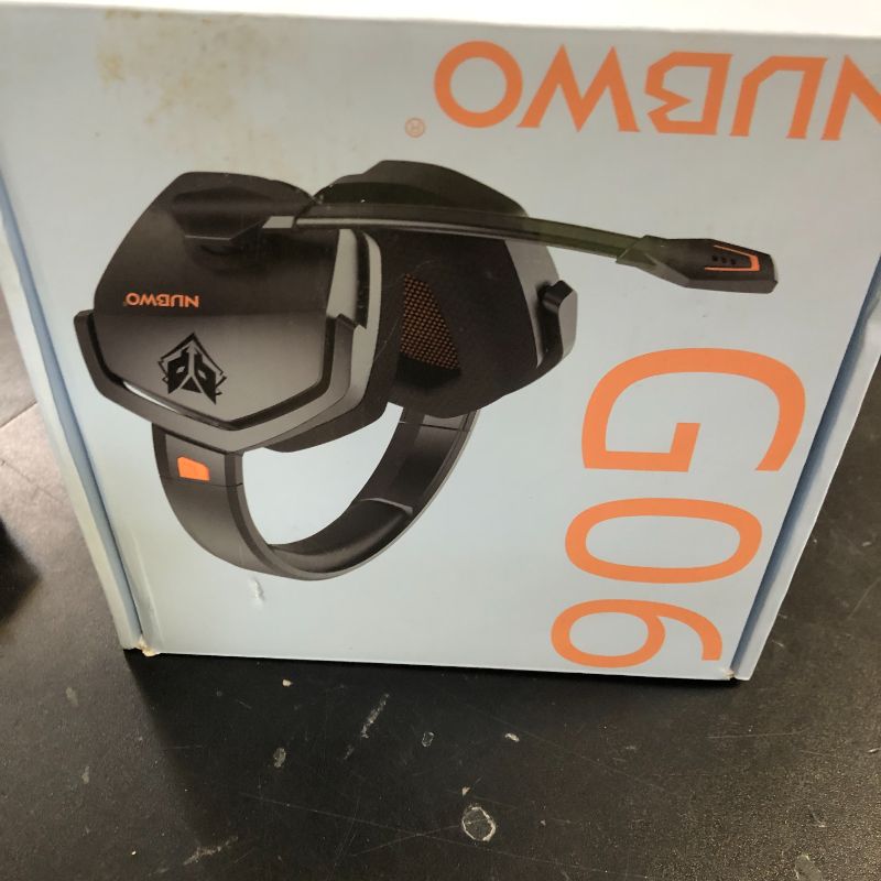 Photo 1 of NUBWO G06 Dual Wireless Gaming Headset with Microphone for PS5, PS4, PC - 23ms Low Latency Audio - 100-Hour of Playtime - 50mm Drivers (Black-Orange)