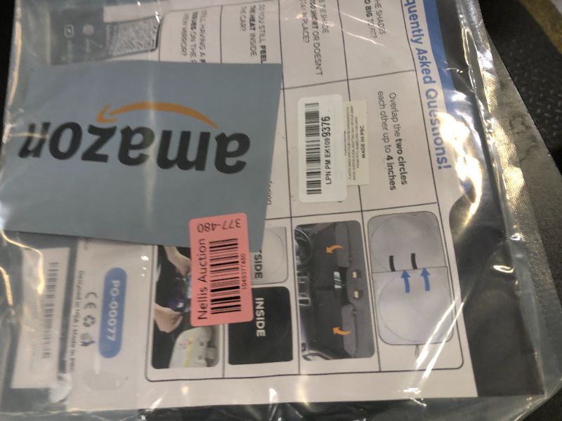 Photo 1 of EcoNour Car Windshield Sun Shade | 2025 Upgraded Innovative No-Light-Pass Technology for Maximum Coverage | Foldable Sun Shade Keeps Your Vehicle Cool | Must-Have Car Accessories | Small (59" x 29")