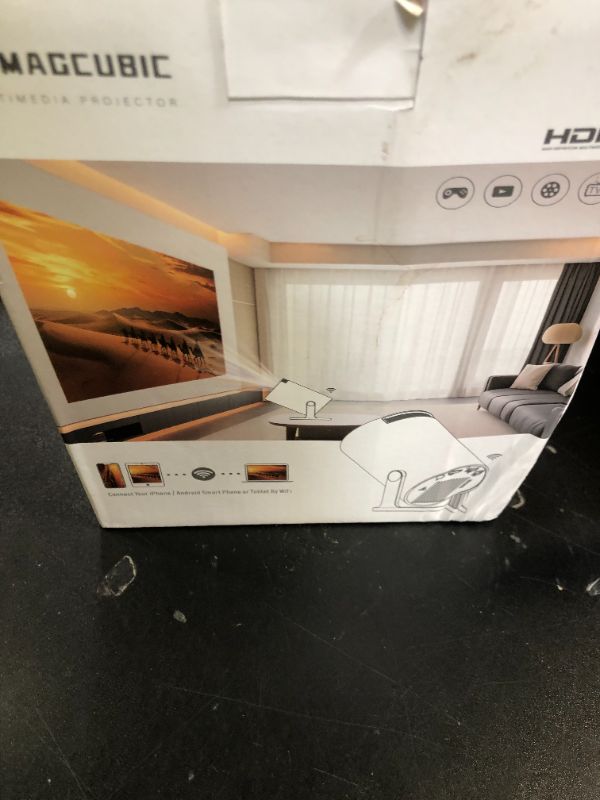 Photo 1 of Magcubic 2025 Upgraded HY300PRO Mini Projector with WiFi and Bluetooth, Portable Projector 4K Support, Auto Keystone, 180 Degree Rotation, Smart Proyector for Home Outdoor Android 11