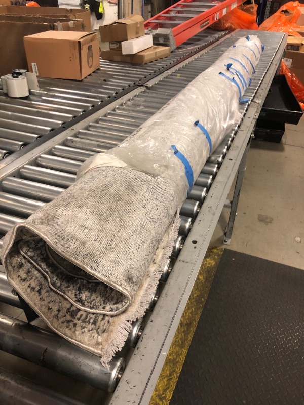 Photo 1 of Loloi Amber Lewis Alie Collection ALE-01 Stone/Mist 7'-10'' x 10', .13'' Pile Height, Area Rug