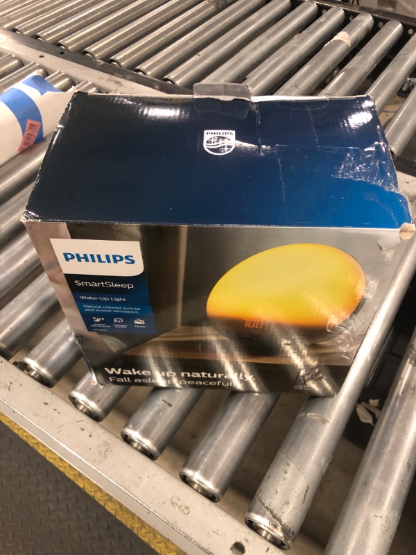 Photo 1 of Philips SmartSleep Wake-up Light, Colored Sunrise and Sunset Simulation, 5 Natural Sounds, FM Radio & Reading Lamp, Tap Snooze, HF3520/60