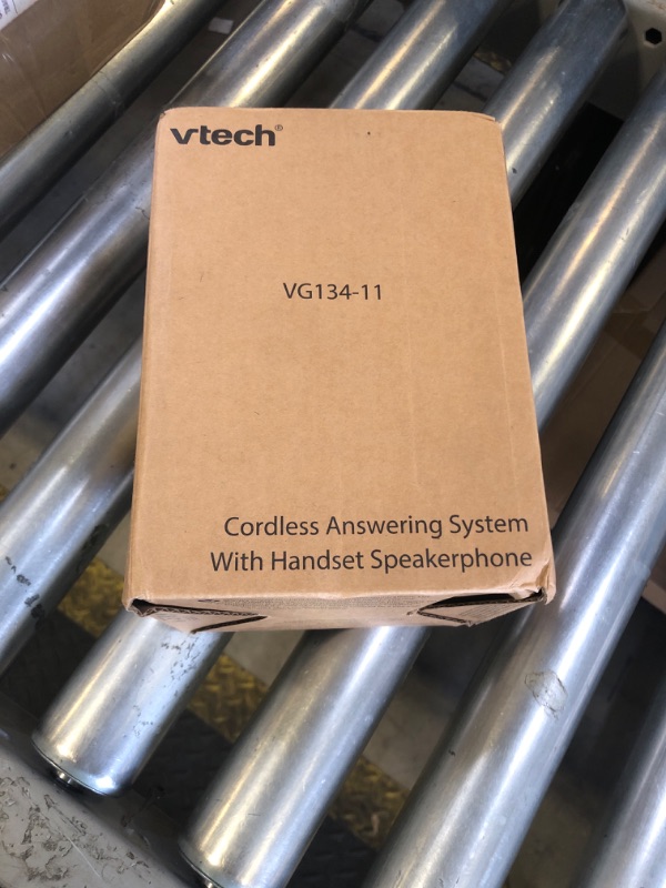 Photo 1 of [New] VTech VG134-11 DECT 6.0 Cordless Home Phone with Bluetooth Connection, Digital Answering Machine, Backlit Display,Full Duplex Speakerphone, Caller ID/Call Waiting,1000 ft Range (Black)