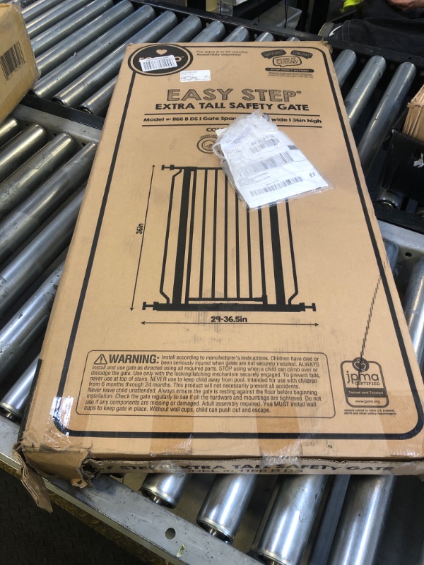 Photo 1 of Regalo Black Extra Tall Metal Pet Gate, 2" L X 36.5" W X 36" H
