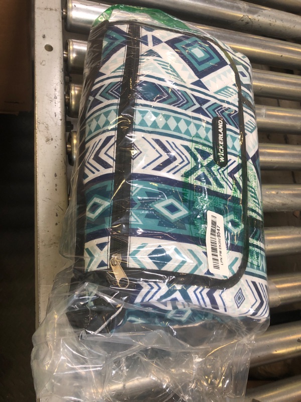 Photo 1 of Picnic Blankets Extra Large Outdoor - Beach Blanket Waterproof Sandproof with Shoulder Strap, Machine Washable, Picnic Mat with Stakes for Grass Concert, Park, Lawn,Travel, Spring Summer. Blue