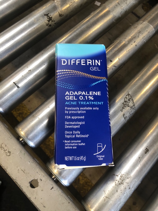 Photo 1 of Differin Acne Treatment Gel, 180 Day Supply, Retinoid Treatment for Face with 0.1% Adapalene, Gentle Skin Care for Acne Prone Sensitive Skin, 45g Tube, Pack of 2 (Packaging May Vary)