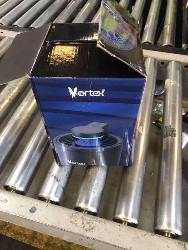Photo 1 of Vortex Indoor Insect Trap - Catcher & Killer for Fruit Flies, Gnat, Mosquito, Moth - UV Light Non Zapper Suction Glue Board - Bug Light Fruit Fly Trap (Black)