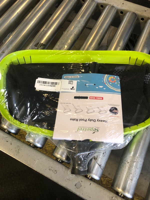Photo 1 of Sepetrel Pool Net,Professional Swimming Pool Leaf Skimmer Nets for Cleaning with Double-Layer Deep Big Bag,Heavy Duty Aluminum Frame & Handle Rake(Pole Not Included)