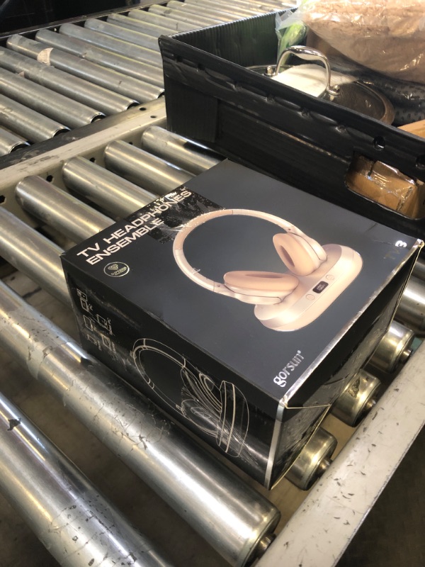 Photo 1 of Wireless Headphones for TV, 2.4GHz TV Headphones Wireless for Seniors with Transmitter Charging Base, Support Optical,AUX,RCA and USB, High Volume No Audio Delay, Plug and Play, 65hr Playtime