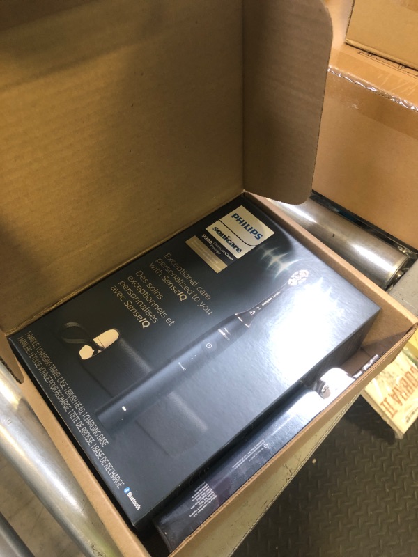 Photo 1 of Philips Sonicare DiamondClean Prestige 9900 Rechargeable Electric Toothbrush with SenseIQ, 5 Premium All-in-One Brush Heads, Plaque Removal, Gum Care, Whitening, Midnight, BD9002AZ