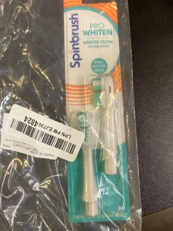 Photo 1 of Spinbrush New PRO WHITEN Replacement Heads, Electric Toothbrush Refills, Soft Bristles, 2 Count
