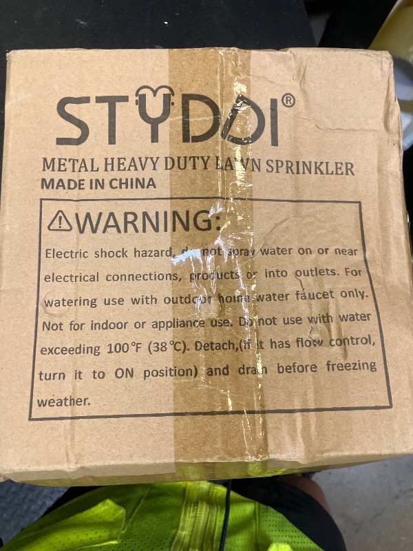 Photo 1 of STYDDI Heavy Duty Impact Pulsating Sprinkler for Yard, All Metal Adjustable Rotating Circular Impulse Lawn Sprinkler for Medium to Large Areas, Lawn and Garden, Coverage up to 5,800 Sq. Ft