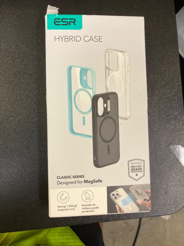 Photo 1 of ESR for Phone 16 Case, Compatible with MagSafe, Shockof Military-Grade tection, Magnetic Phone Case for Phone 16, Classic Hybrid Case (HaloLock), Clear Green