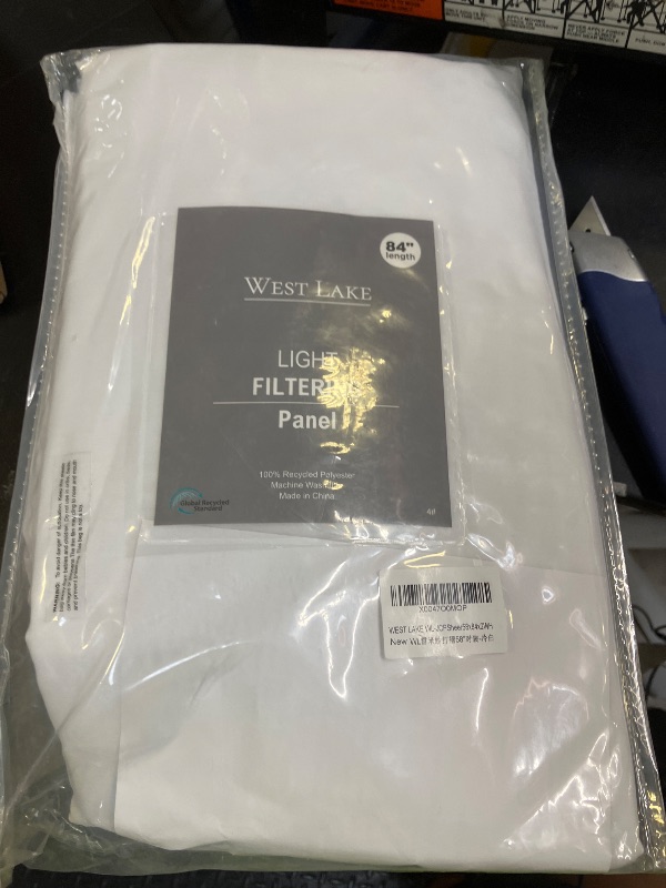 Photo 1 of WEST LAKE Bright White Pinch Pleated Sheer Curtains 84 Inches Long for Bedroom Living Room,Farmhouse Lightweight Sheer Drapes with Backtab,Retro Window Treatment for Sliding Patio Door,58" Wx84 Lx2
