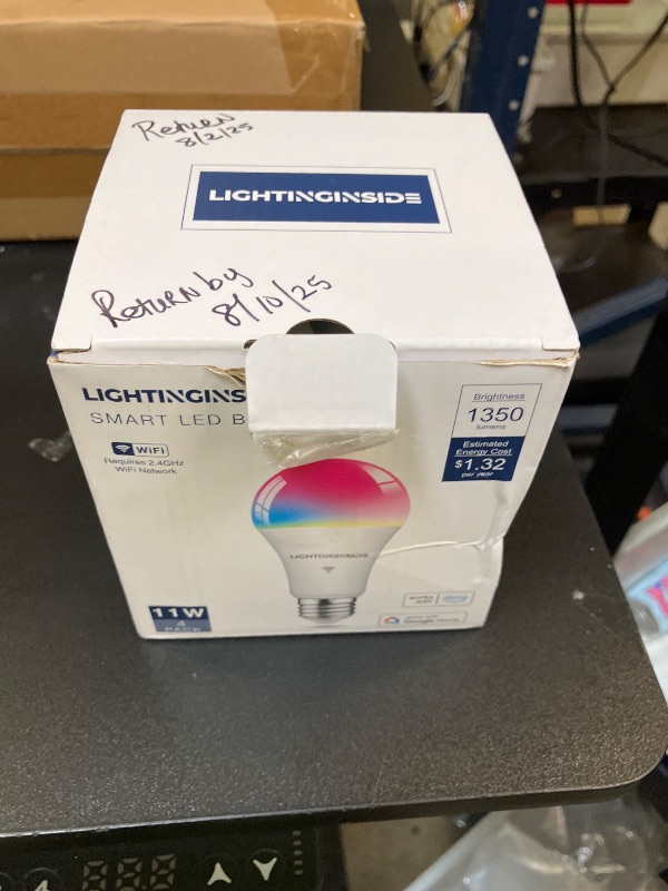 Photo 1 of Lightinginside Smart Light Bulbs 100W Equiv., 1350LM 11W Smart Bulb Works with Alexa/Google Home/Smart Life, A19 E26 RGBCW Color Changing, No Hub Required, 2.4G WiFi Bluetooth Bulb, ETL Listed, 4PCS