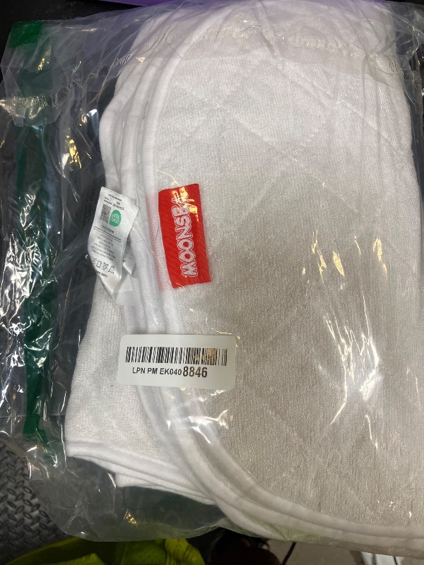Photo 1 of Moonsea Quilted Thicker Changing Pad Liner 3 Pack Waterproof, Fit for Changing Table Liners are Warm On a Baby's Back Non-Slip Design Reusable Pads Machine Washable, White