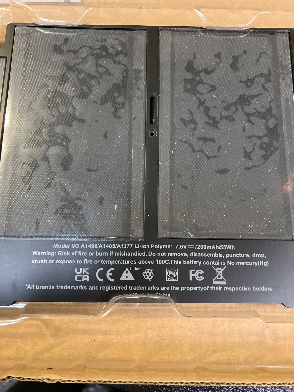 Photo 1 of A1466 A1405 Laptop Battery for MacBook Air 13 inch A1466 (Mid 2012,Mid 2013,Early 2014, Early 2015,2017) A1369(Late 2010,Mid 2011 Version) fits A1496 A1405 A1377- High Performance 7200mAh